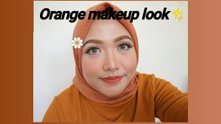 Orange makeup look✨ | untuk wisuda, perpisahan sekolah, dll | tahan lama Orange makeup look✨ | untuk wisuda, perpisahan sekolah, dll | tahan lama