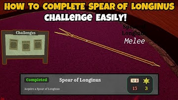How to Complete Spear Of Longinus Challenge easily!  (Dead Rails)
