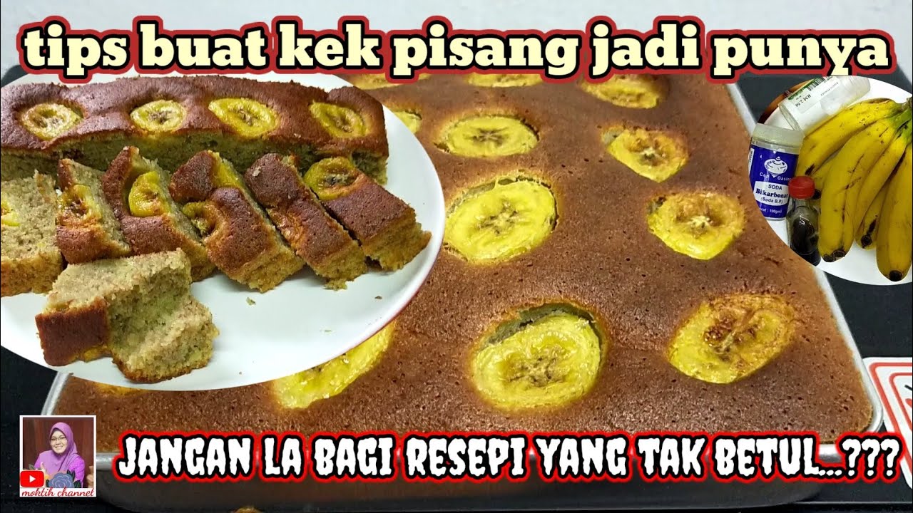 Tips Dan Cara Buat Kek Pisang Confirm Jadi Punya English Subtitles Moktihchannel Youtube