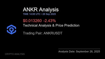 ANKR (ANKRUSDT) Technical Analysis - Price Prediction & Buy or Sell September 28, 2025