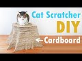 DIY Cardboard Cat Scratcher Tree Stump-shaped