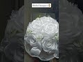 DIY Satin Rose Bridal bouquet 👰#handmadewithlove #flowers #diycrafts #badinblooms