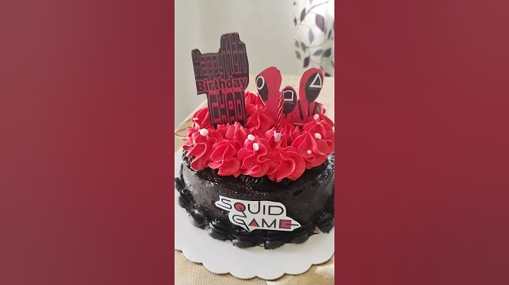 Squid Game Chocolate Cake #birthdaycelebration #squidgamecake