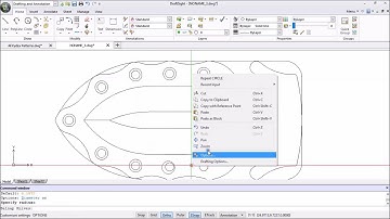 Sketching Push Dagger Kydex Sheath Sketch - Draftsight