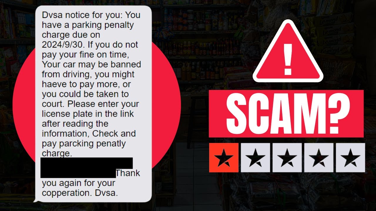 DVSA Parking Fine Text – Scam or Legit - YouTube