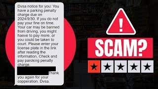 DVSA Parking Fine Text – Scam or Legit