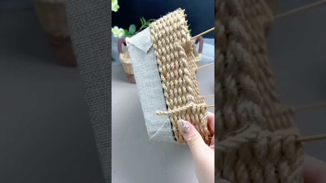 DIY Basket Beginner's Guide How to Make a Beautiful Rope Basket with Handle #diy #craft #handmade