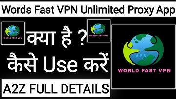 How To Use Words Fast VPN Unlimited Proxy App !! Words Fast VPN Unlimited Proxy App Kaise Use Kare