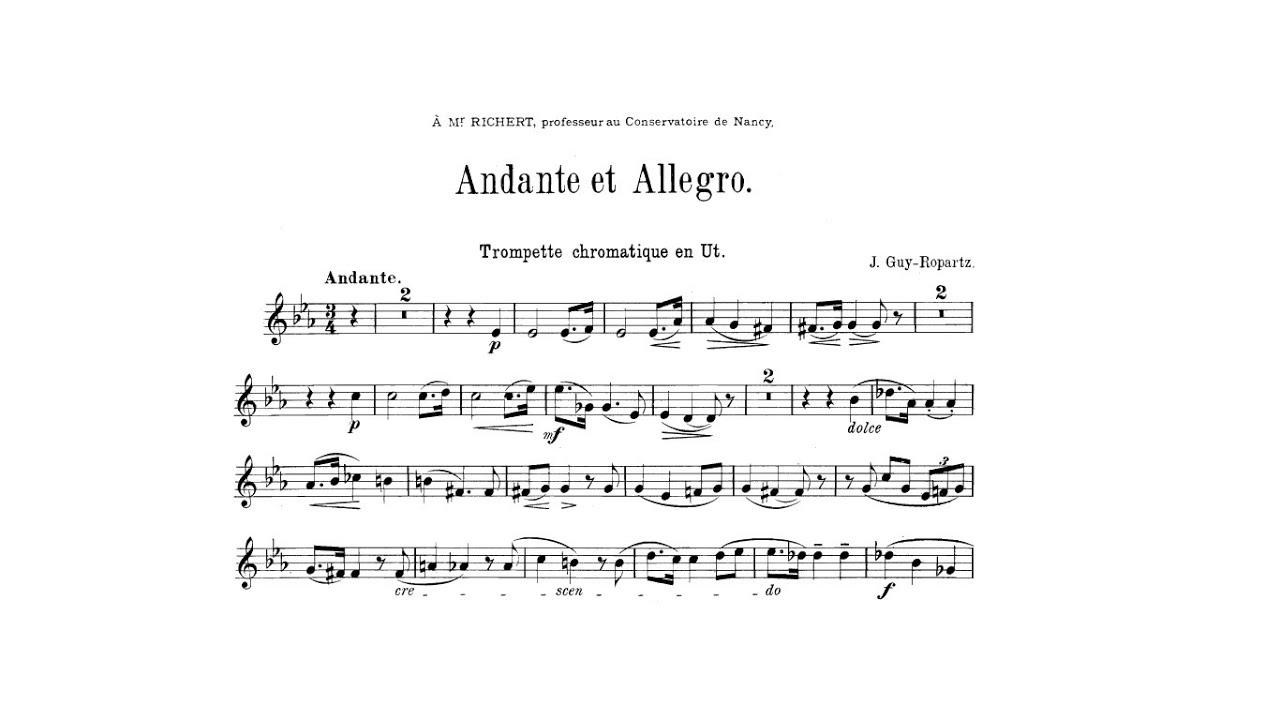 Guy Ropartz: Andante et Allegro (Giovanni Barone, trumpet)