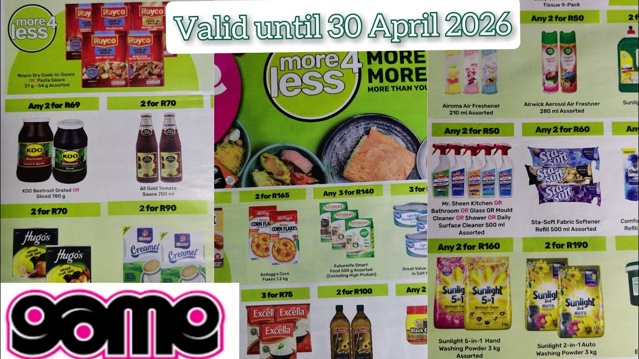 GAME || BULK BUY SAVINGS || VALID UNTIL 30 APRIL 2026
