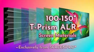 What is T-Prism Fabric? | SCREENPRO Anti Light Projection Screen UST Screen Material