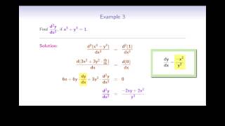 Implicit Differentiation and Logarithms