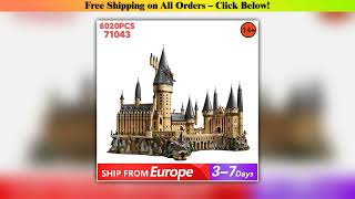 6020pieces Magic School Castle Building Blocks Adults Construction Model Bricks for Birthday Gifts