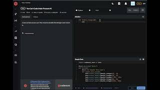 codewars python You Can't Code Under Pressure #1