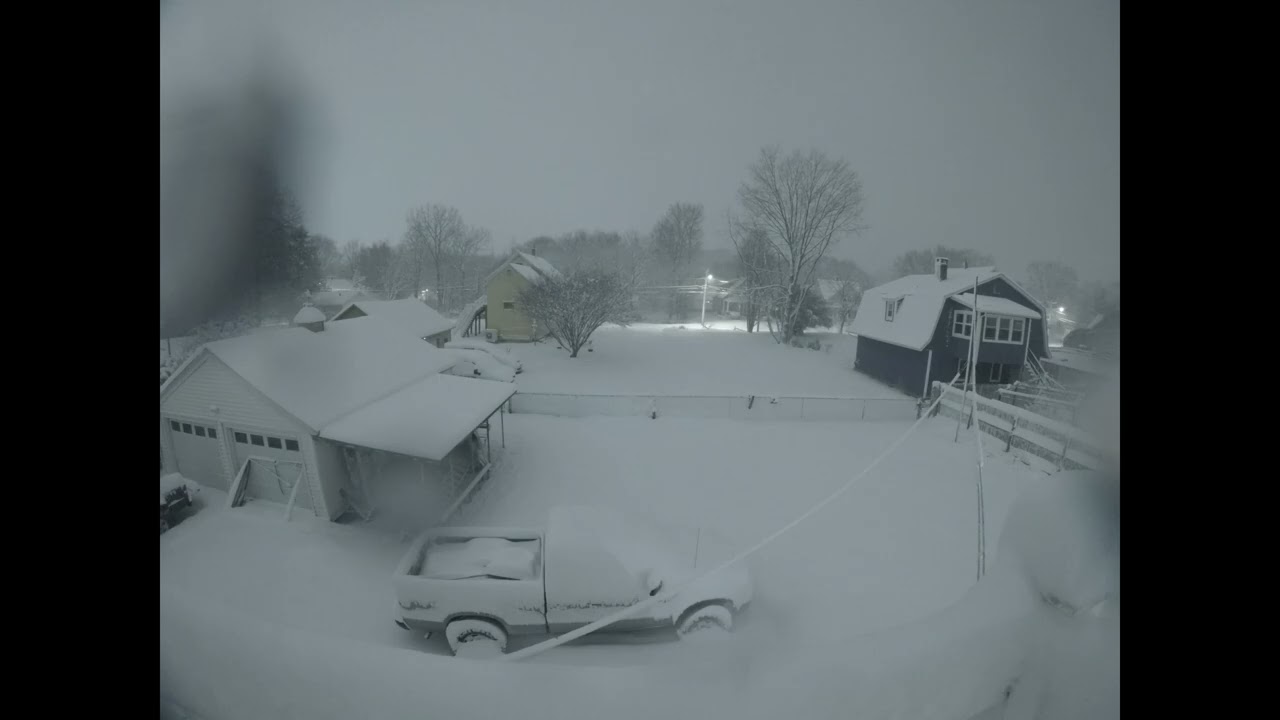 2026 Connecticut Blizzard (4Min Timelapse) 02-22 & 02-23