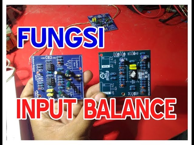 Fungsi Input Balance Dan Output Balance Youtube