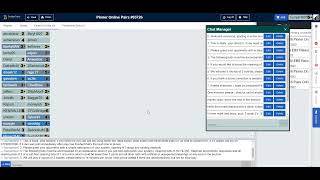 Directing a pairs sesssion on BBO - using chat manager and making substitutions
