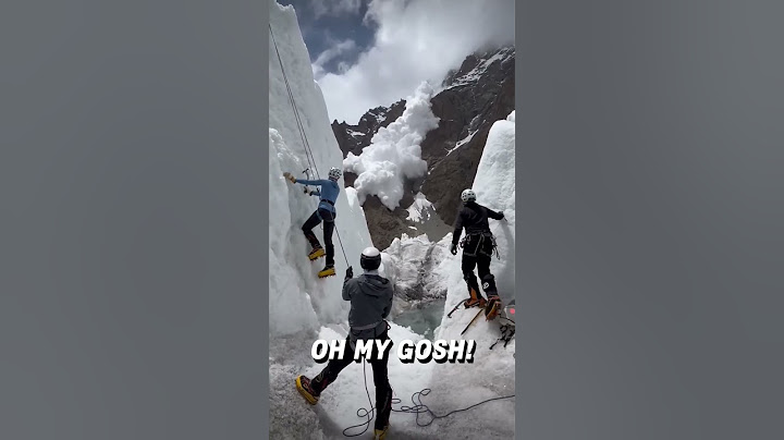 Climbers face an Avalanche during climbing.#avalanche #climbing #globalwarming #incredible