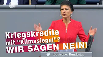 Kriegskredite mit "Klimasiegel"? Wir sagen NEIN!