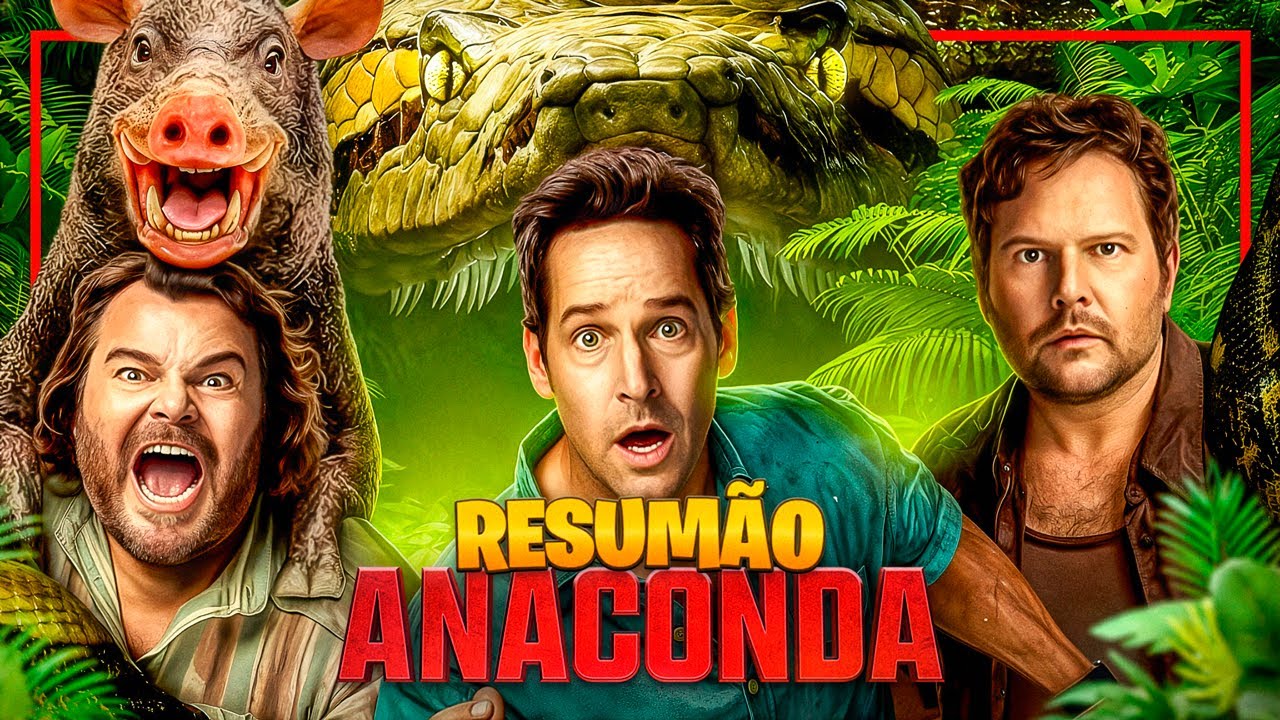 Anaconda (2025) KKKKKKK : O Retorno Da Maior Cobra do Cinema 🐍 : A História em 1 Vídeo!