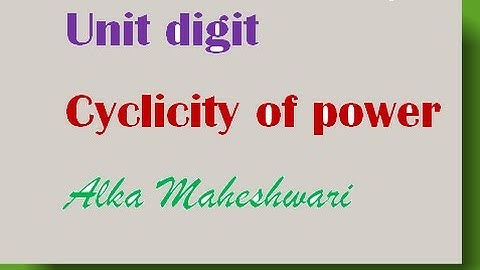 Cyclicity of Numbers | How to Find Unit Digit of Any Expression | Learners