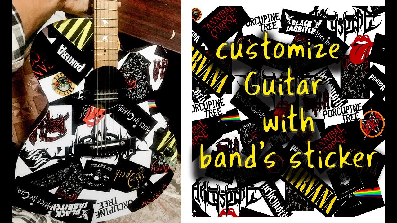 Customize Your Guitar With band Sticker.. Nepal YouTube