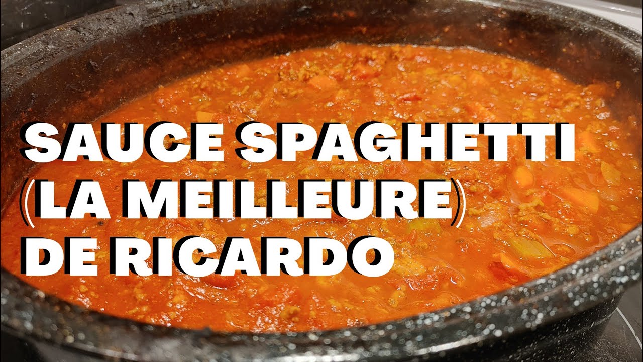 Sauce spaghetti (la meilleure) de RICARDO - YouTube