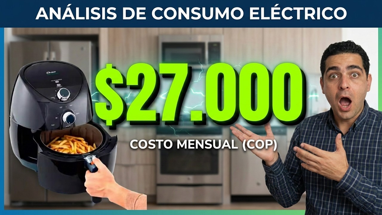 Como calcular el consumo de energía eléctrica de una freidora de aire  (#Airfryer) - YouTube