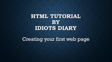 HTML tutorial for beginners #2 | Creating your first web page