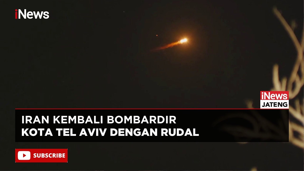 Iran Kembali Balas Serangan Israel dengan Bombardir Rudal ke Tel Aviv