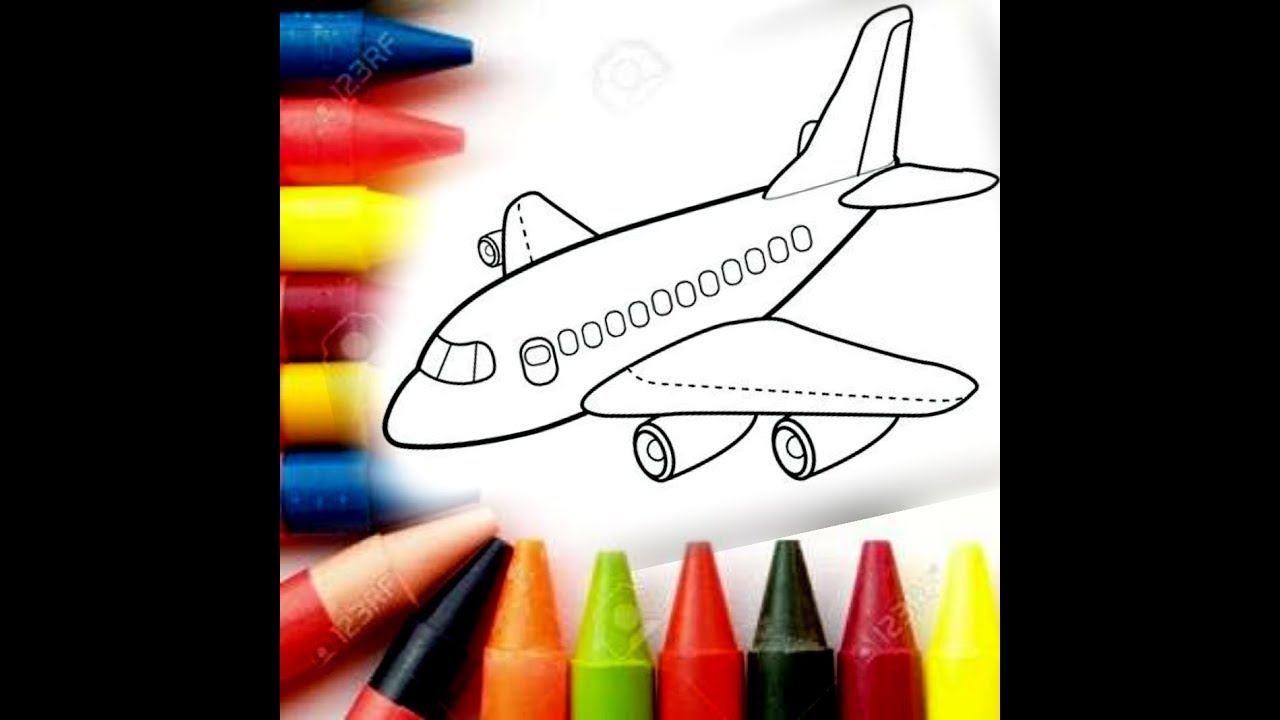 How to Draw an Aeroplane Easy Step by Step - YouTube