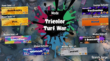 Splatfest #7 - Power vs. Wisdom vs. Courage Tricolor Battles (Special Triforce Map)