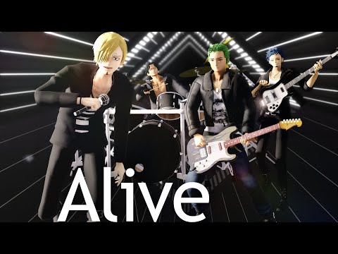 【MMD One Piece】【MMDワンピ】ゾロ、サンジ、ロー、エースでAlive