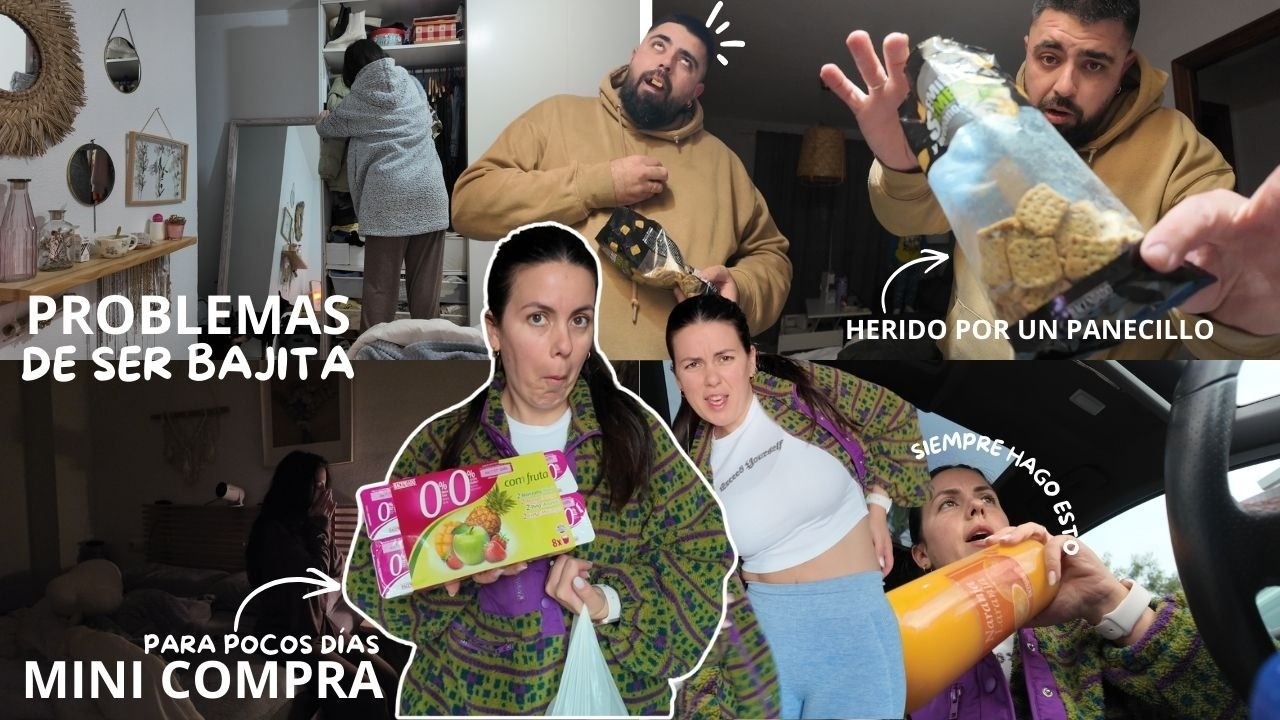 PROBLEMAS del día a día POR SER BAJITA 🤭 | MINI COMPRA de relleno 🛒 | BAÑO INTENSO para el rey 🐶