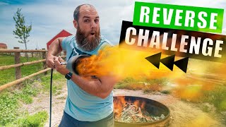 REVERSE Video Challenge + Saltine Cracker FAIL!