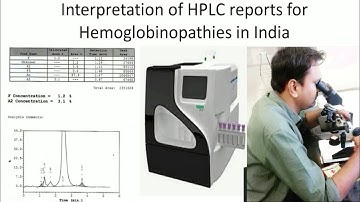 Interpretation of HPLC reports for Hemoglobinopathies