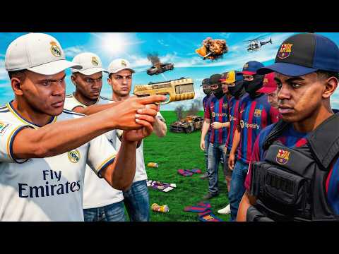 GUERRA de BANDAS de FUTBOL en GTA 5