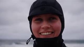 Julia Surfing In Sweden