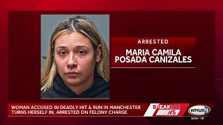 Woman accused in fatal hit-and-run in Manchester turns herself in