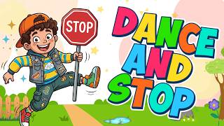 🎉 DANCE & STOP! 💥 SUPER FUN Kids Dance Movement & Action Song | Jump, Clap & FREEZE | Takabloo