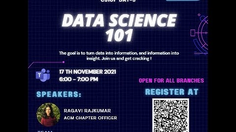 Day 5 - Data Science 101 | ACM Student Chapter | CS101 Week