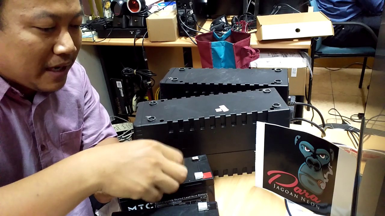 Cara pasang baterai ups prolink - baterai mtc ot9-12
