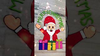 #santa rangoli #christmasrangoli | jingle bells | merry Christmas #shorts