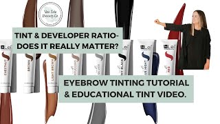 Eyebrow Tinting Tutorial. Does tint & Developer Ratio Matter?