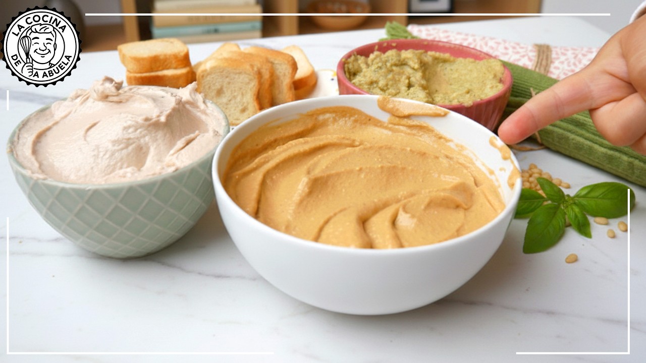 3 Patés fáciles con latas de conserva 🎄 perfectos para Navidad (listos en 2 minutos) ✅