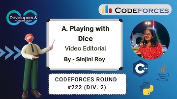 A. Playing with Dice | Codeforces Round 156 (Div. 2) | Codeforces | DCC NIT-A
