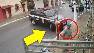 Police Truck Lost Control… Then THIS Happened 😳