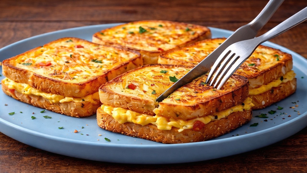 Einfach Eier über Brot gießen – Besser als Pizza!
