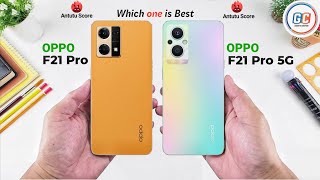 OPPO F21 Pro vs OPPO F21 Pro 5G - Full Comparison ⚡ Which one is Best.