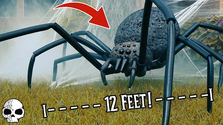 Making a Giant Spider! 🕷 DIY Halloween Props